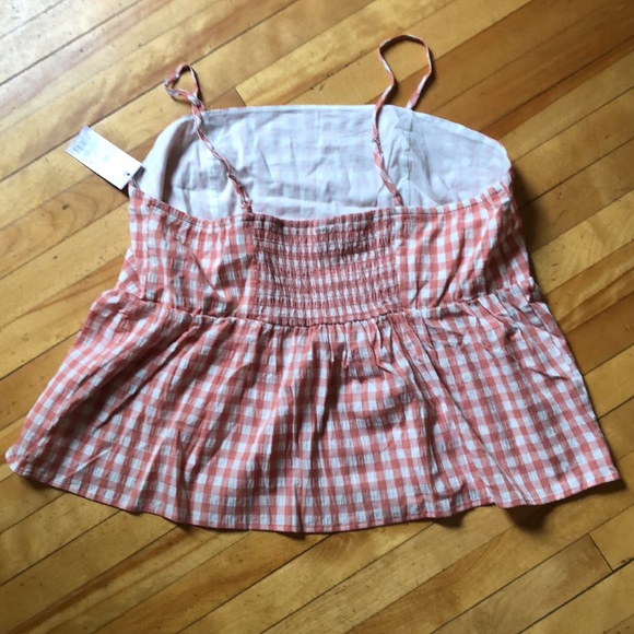 Wild Fable Gingham Sleeveless Peplum Top XXL - Picture 4 of 7